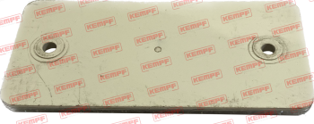 Preview: 77661 Kempf Rückstrahler, weiß, eckig, schraubbar